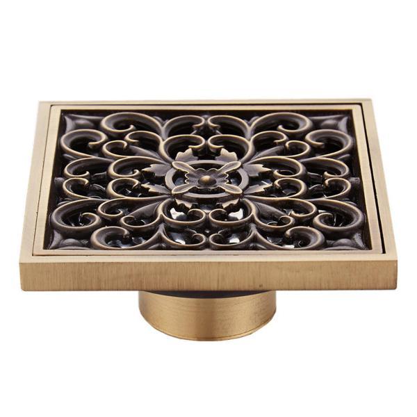 説明:バスルームアクセサリー:ヨーロピアンスタイルのフロアドレンアンティーク真鍮シャワーフロアドレンバスルーム消臭剤スクエアフロアドレンストレーナーカバー格子材質:真ちゅう製の床ドレンを一体鋳造し.材料を厚くし.変形なし.破壊なし.崩壊なし...