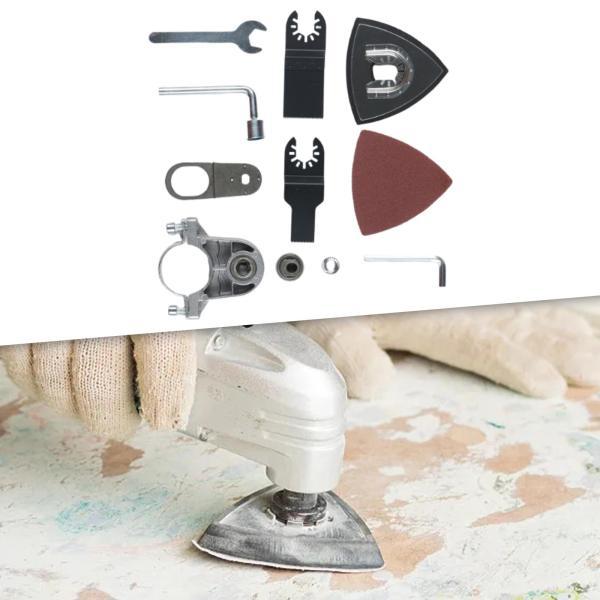 振動マルチツール、コンバーター 振動ツールアダプターキット モーターツール アングルグラインダー グラウト除去、研削用変換振動ツール