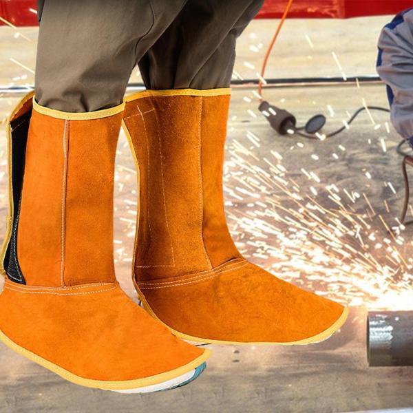 説明:[素材]: 溶接安全靴カバーは主にPUレザーで作られており.耐熱性と耐摩耗性に優れ.長寿命です. [デザイン]: 溶接安全靴プロテクターはデザインがシンプルで美しく実用的.足全体をカバーできます.男性にも女性にも適しています. [多目...