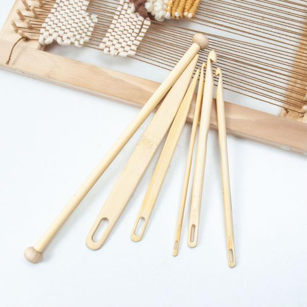 5pcs / 6pcs織り織機ツールラグ6個用のニットかぎ針編み針セット