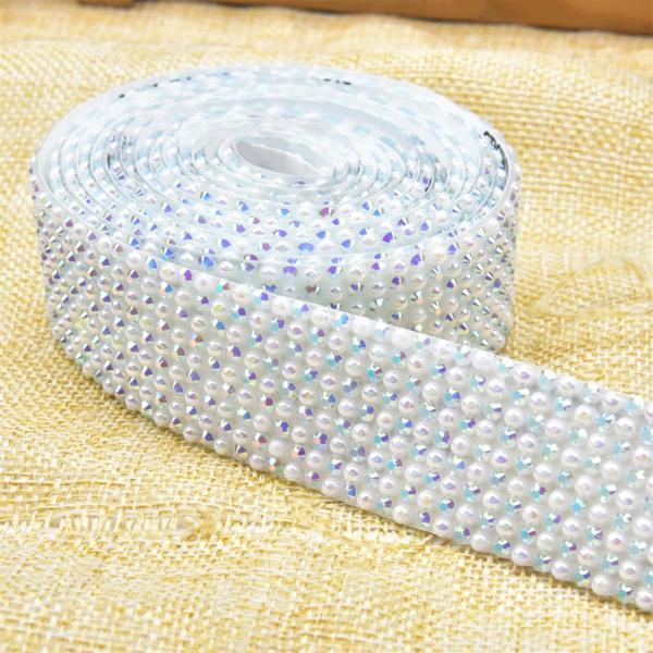 工芸品用ラインストーンリボン装飾自己接着剤ホワイト Stkショップ 通販 Yahoo ショッピング