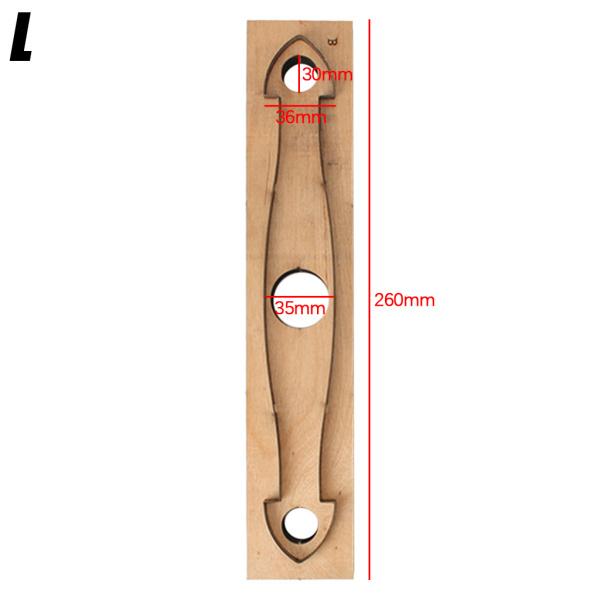 スチール製の木製レザークラフトダイズ切削ダイバッグハンドルストラップテンプレート260mm