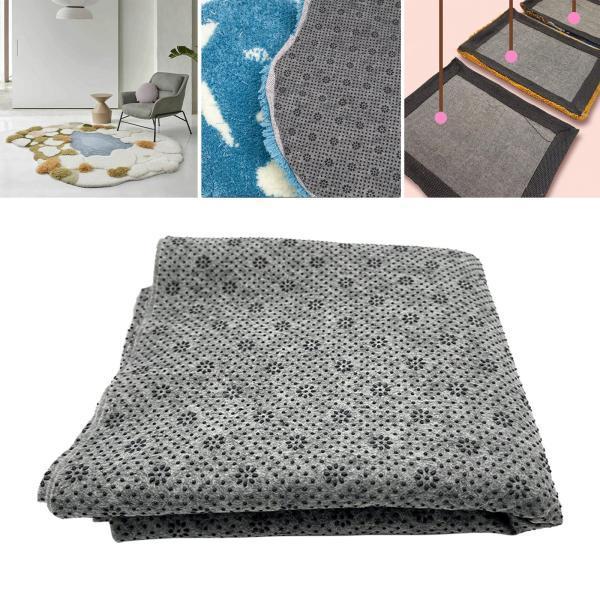 カーペット一次裏地生地DIY手作りラグタフティングガンフローラル滑り止め