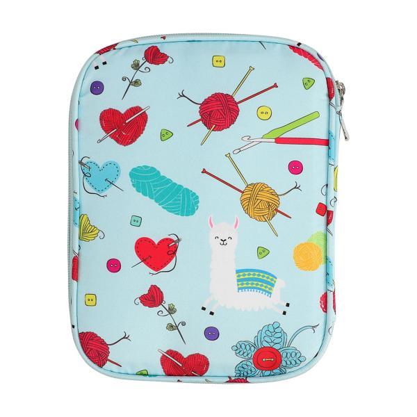 手編みのベルトとオーダーポーチ 旅行用編み針ケース ポーチ オーガナイザー 編み物アクセサリー用