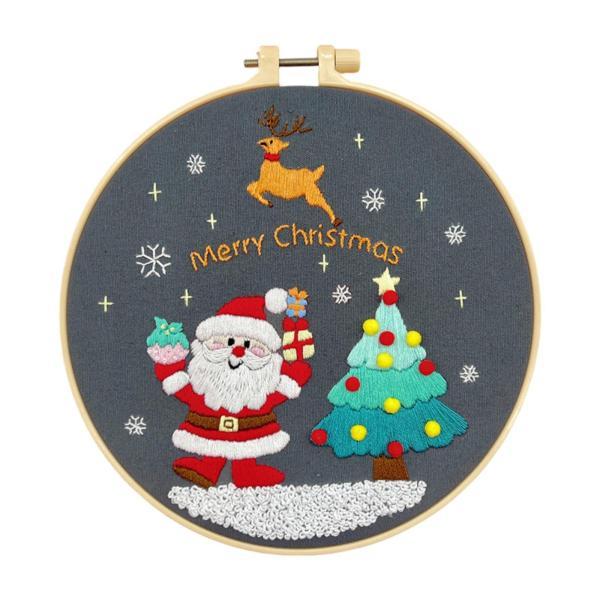 クロスステッチ完成品　Noël rouge クリスマスサンプラー　サモイロフ　赤 クロスステッチ完成品 Noël rouge クリスマスサンプラー サ