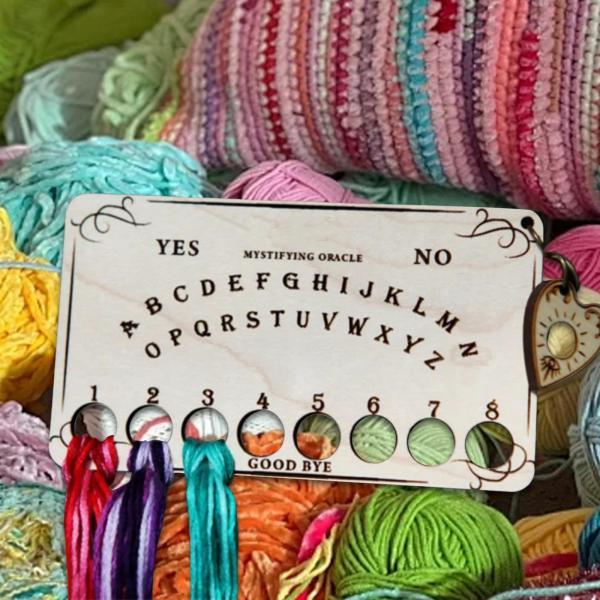 糸収納ボード 刺繍用フロス収納ホルダー 木製 8段階糸オーガナイザー