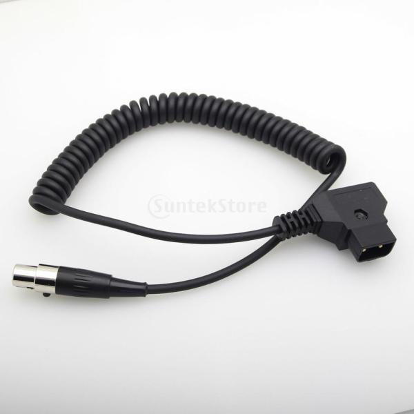 Flameer XLRケーブル Dtap オス→メス 4ピン カメラ TVlogicモニター用 電源アダプタ 12V 高品質