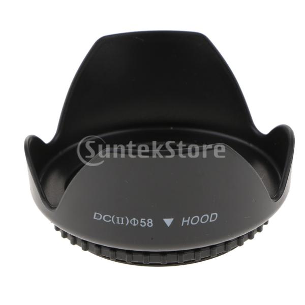 説明:すべての58mmレンズまたはフィルターと互換性があります. 画像のコントラストを下げ.軽い撮影や夜間の撮影中にレンズに入る周囲の干渉光を避けてください. バックライト.サイドライトまたはフラッシュ撮影の場合.非画像光の侵入を防ぎ.スモ...