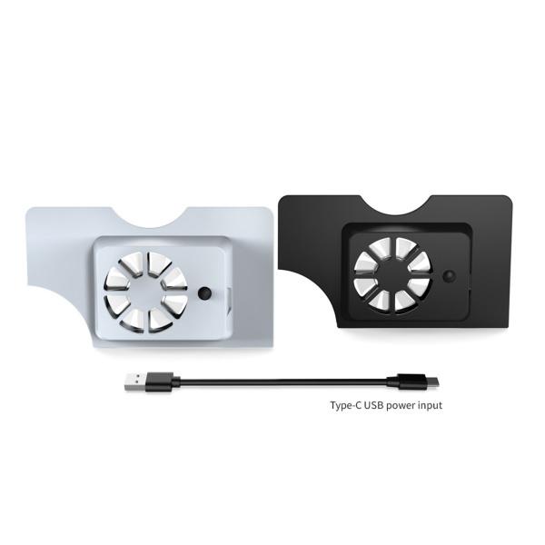 外部USB冷却ファンホストベースクーラードックブラケットUSB / Type-Cケーブル、スイッチ用アクセサリOLEDゲームコンソールABS