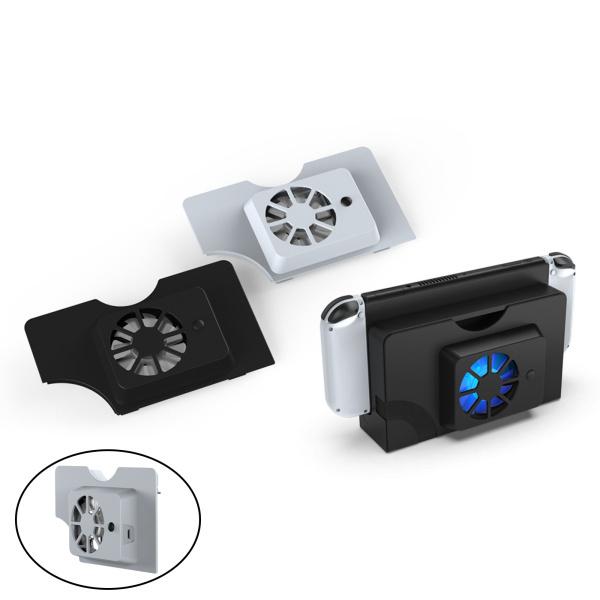 外部USB冷却ファンホストベースクーラードックブラケットUSB / Type-Cケーブル、スイッチ用アクセサリOLEDゲームコンソールABS