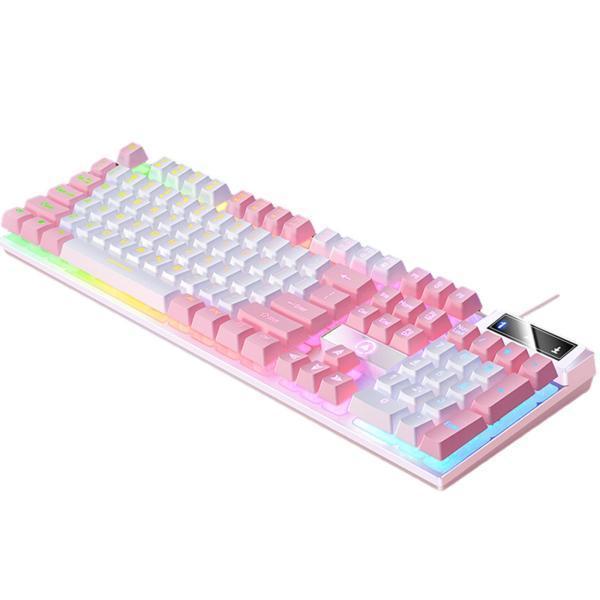 MAGIC-REFINER メカニカルゲーミングキーボード ピンク/ホワイト MAGIC-REFINER メカニカルゲーミングキーボード ピンク/ホワイト