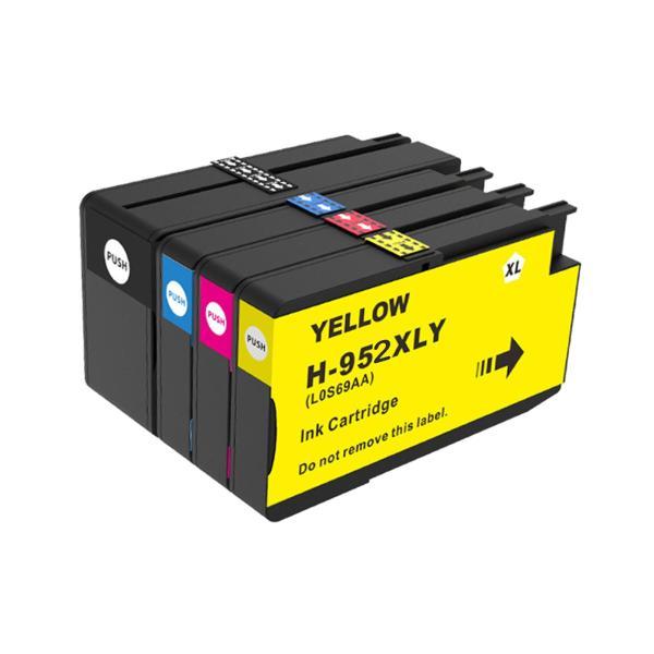 説明:[商品名]HP 952XL用 互換インクカートリッジ 4本パック[種類]プリンターインクカートリッジ[ネット]ブラック.マゼンタ.シアン.イエロー, BK:76ML CMY:28ML[容量 / ページ印刷可能枚数]ブラック インクあた...