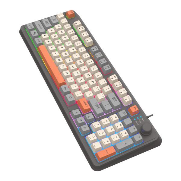 キーボード RGB ゲーミング キーボード 94 キー コンパクト USB 有線キーボード