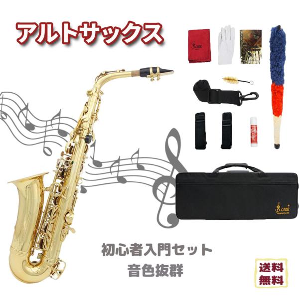 メカニカル アルトサックス 初心者11点セット 入門用 E Saxophone
