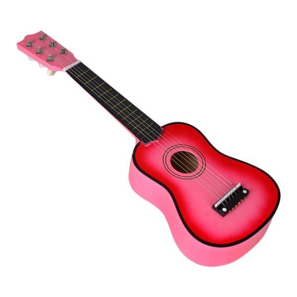 ピンク 21chアコースティックギター 6ストリングアコースティックフォークギター