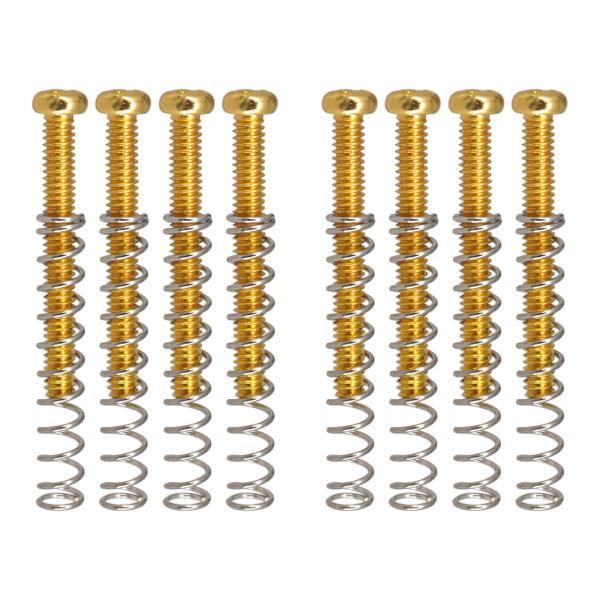 説明:機会:エレキギターのハムバッカーダブルコイルピックアップフレームに最適パッケージ内容: ネジ8個.スプリング8個.取り付けが簡単:取り付けが簡単で使いやすく.高さの固定と調整が簡単素材: ハムバッカーピックアップの取り付けネジとスプリ...