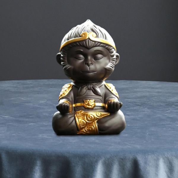 説明:[耐久性のある素材]モンキーキングの置物は高品質の陶器粘土で作られており.頑丈でお手入れが簡単です.[装飾飾り]カンフーティーペットはテーブルを飾るために使用され.自宅やオフィスの装飾に最適です.[優れた職人技]モンキーキングの装飾品...