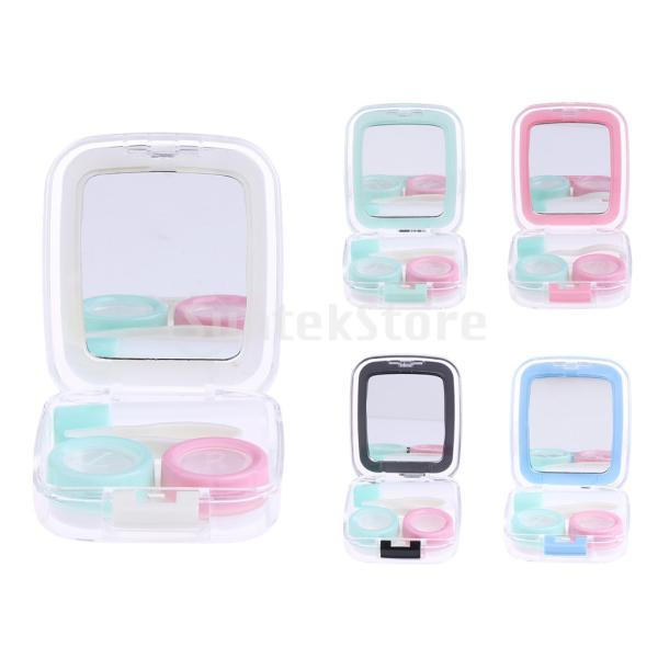 説明:コンタクトレンズケア用品を入れるのに最適レンズの損傷を防ぐことができます持ち運びが簡単なので、次の図を参照してくださいハード＆ソフトレンズに適しています色：白/緑/ピンク/黒/青材質：プラスチックサイズ：約7.4 * 6 * 2cm ...