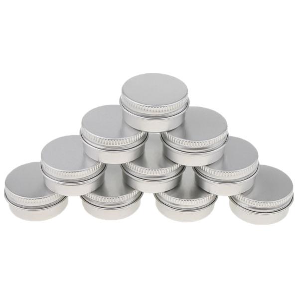 10個 アルミ缶 丸い メイククリーム ジャー コスメ 化粧品 詰替え容器 リップクリーム ４タイプ選べ Stkショップ 通販 Yahoo ショッピング