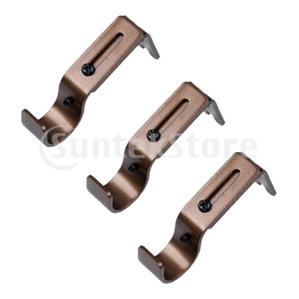 説明: 3つの調節可能なカーテンロッドポールウォールブラケットホルダーのセット. 頑丈で丈夫な頑丈な金属製. 最大直径25.04mm / 0.98インチのロッド/ポールに最適.最大延長は3.5cm サイズ(L×W×H):9.0×4.5×2....