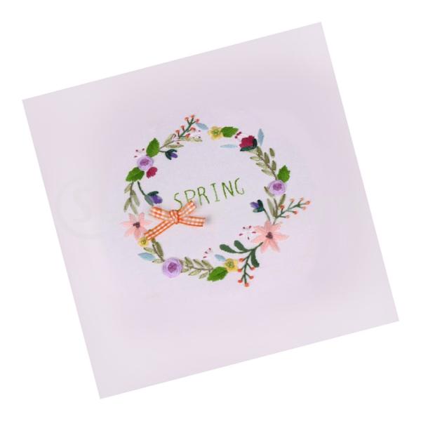 クロスステッチ刺繍キット 図柄印刷 花柄 初心者 ホーム 装飾 全2種