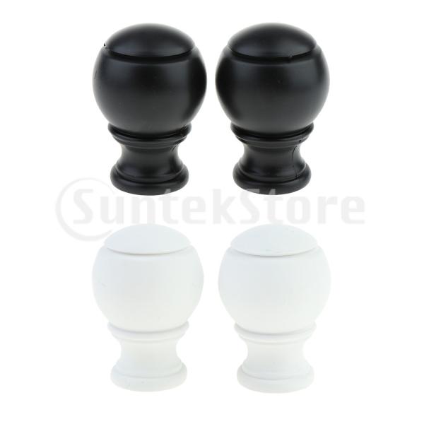 カーテンロッド径にフィット2.8cm / 1.10インチカーテンロッドフィニアル装飾ヘッドトップ。エレガントでおしゃれなデザイン。家の装飾、ホテルの装飾、バーの装飾などに最適です。耐久性があり、強くて防錆性があります。