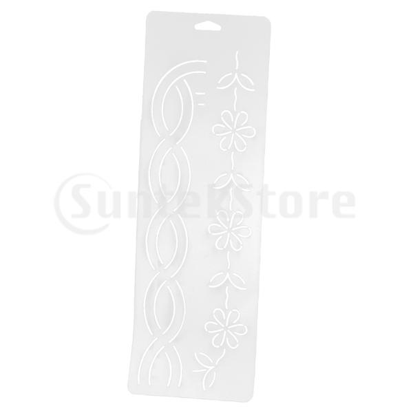 DIYパッチワークミシンクラフトのための様々な形状のプラスチックステンシルキルティングテンプレート