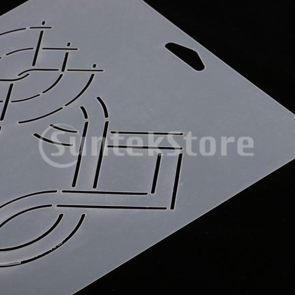 DIYパッチワークミシンクラフトのための様々な形状のプラスチックステンシルキルティングテンプレート