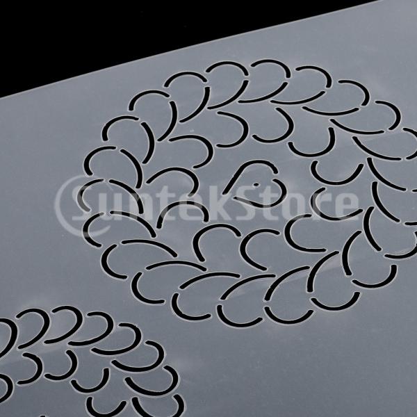 DIYパッチワークミシンクラフトのための様々な形状のプラスチックステンシルキルティングテンプレート