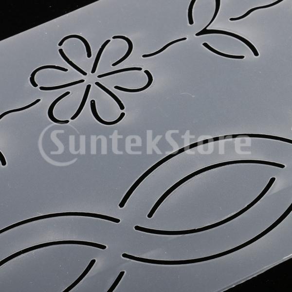 DIYパッチワークミシンクラフトのための様々な形状のプラスチックステンシルキルティングテンプレート