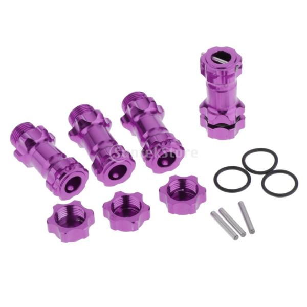 HSP 94087 1/8 RCカーパーツ アルミ合金 17mm ホイール六角ハブ 30mm 延長アダプター キャップ付き 全5色