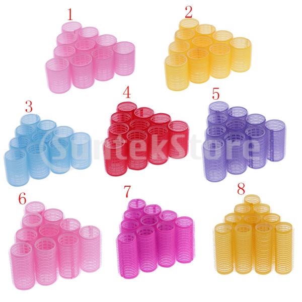 手巻きカーラー マジックカーラー  前髪カーラー   巻き髪   10個入  全8種選択でき