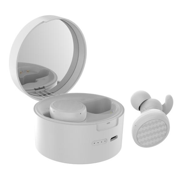 女性の女の子のイヤホン スポーツジム用のメイクアップミラー充電ケース付きインイヤーbluetoothイヤホン Stkショップ 通販 Yahoo ショッピング