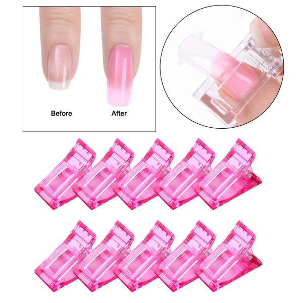 10個polygel爪クリップジェルネイルクリップ 爪ネイルエクステンション迅速な爪クランプビルダーキット Stkショップ 通販 Yahoo ショッピング