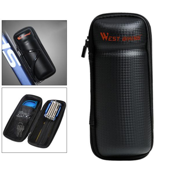 自転車バッグボトル缶ホルダー、防水バイク修理キット、ツールキー収納