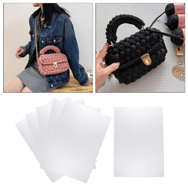 6 個のプラスチック メッシュ キャンバス刺繍クロス ステッチ ニット