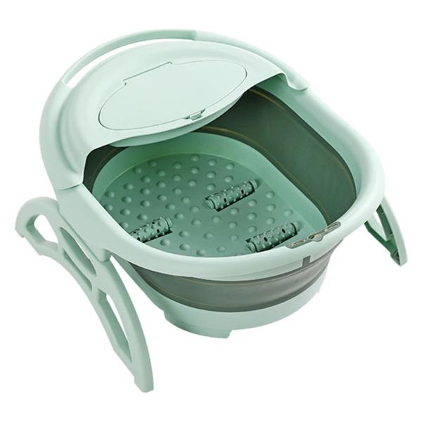 説明:折り畳み式の洗面台.深いデザイン.深い水が足全体を浸すことができます.足の裏のロールホイールマッサージ.倦怠感を和らげ.睡眠とリラックスを改善します.ハンギングホールのデザインは.使用しないときに吊るして保管することができ.さまざまな...