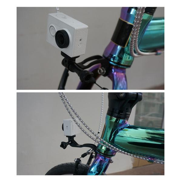 ブロンプトンバイクライトホルダーマウント自転車スタンドハンドルバーLEDユニバーサル懐中電灯ブラケット折りたたみ自転車用スポーツカメラパーツ