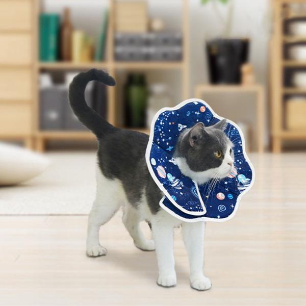 調節可能な猫のEカラー猫エリザベスカラーかわいいネックコーンカラー 