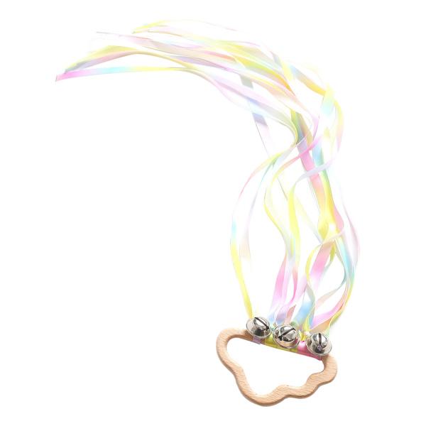 赤ちゃん感覚モンテッソーリおもちゃ木製リングレインボーリボンベル付きハンドベル幼児新生児色認識教育玩具 Stkショップ 通販 Yahoo ショッピング