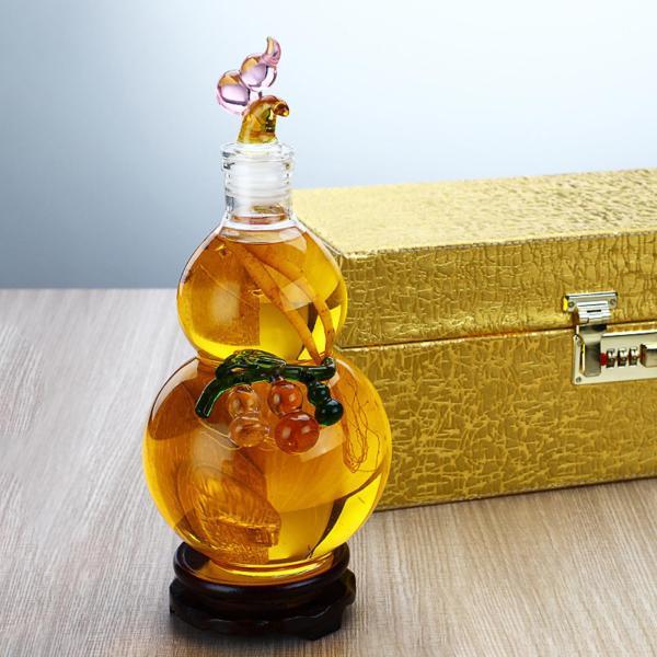 ひょうたん型ガラス酒デカンタバーボンスコッチガラス製品ホームワイン