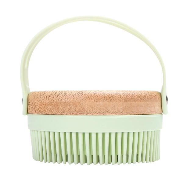 赤ちゃんのためのヘアスカルプマッサージャーシャンプーブラシソフトシリコン毛ブラシ