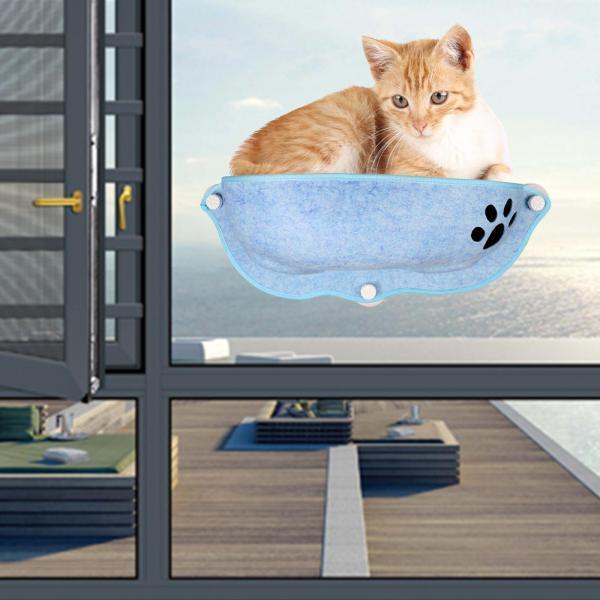 猫の窓のハンモック休憩席日光浴用ベッドサクションカップ猫の窓のとまり木
