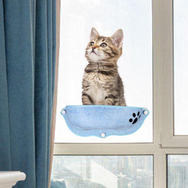猫の窓のハンモック休憩席日光浴用ベッドサクションカップ猫の窓のとまり木