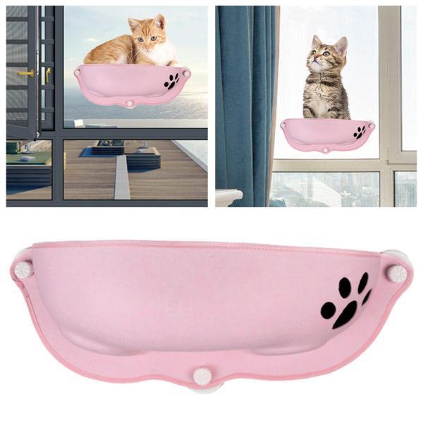 猫の窓のハンモック休憩席日光浴用ベッドサクションカップ猫の窓のとまり木