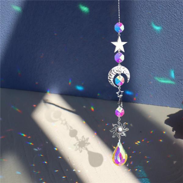 仕様:素材:クリスタルと鉄カラー:マルチカラーサイズ:44cm / 17.32inch 38cm / 14.96inch 39cm / 15.35inchパッケージに含まれるもの: 1ピースクリスタルサンキャザー...