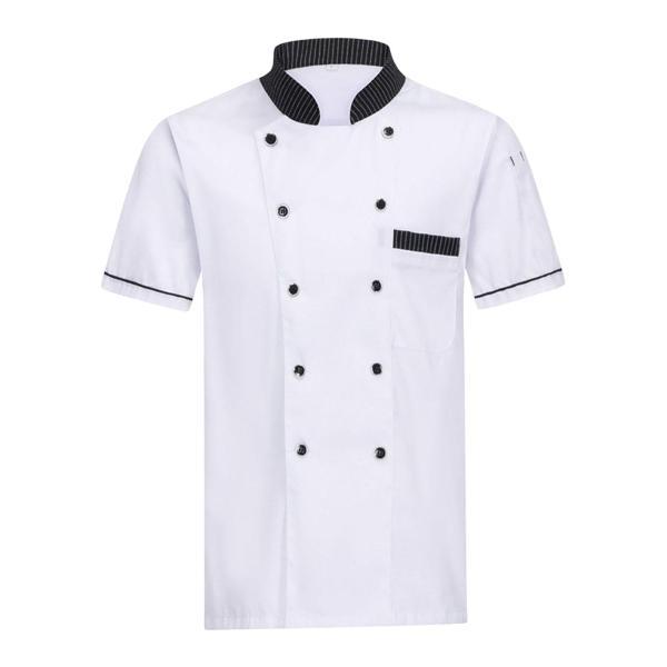ユニセックスシェフコートジャケットクッキングシェフウェアケータリングキッチンユニフォーム作業服