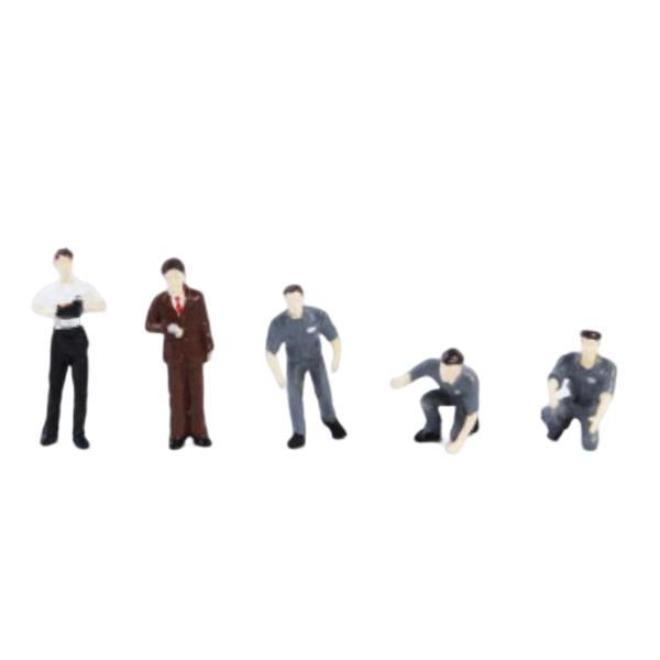 5ピース 樹脂 1/64 修理工フィギュア レイアウト モデル ジオラマ
