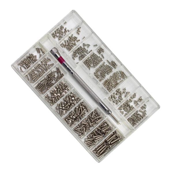 18種類のミニ小ネジキットハンドツールメトリックM1.2 M1.4 M2時計用