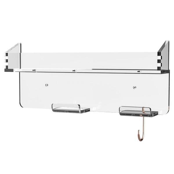 説明:ドライヤーホルダー:アクリル素材で作られており.丈夫で耐久性があり.滑らかです.パンチフリー: ヘアドライヤー収納ブラケット.壁掛け簡単取り付け.便利な使用.省スペース: 高ベアリング.省スペース.お部屋をより整頓します.ヘアドライヤ...